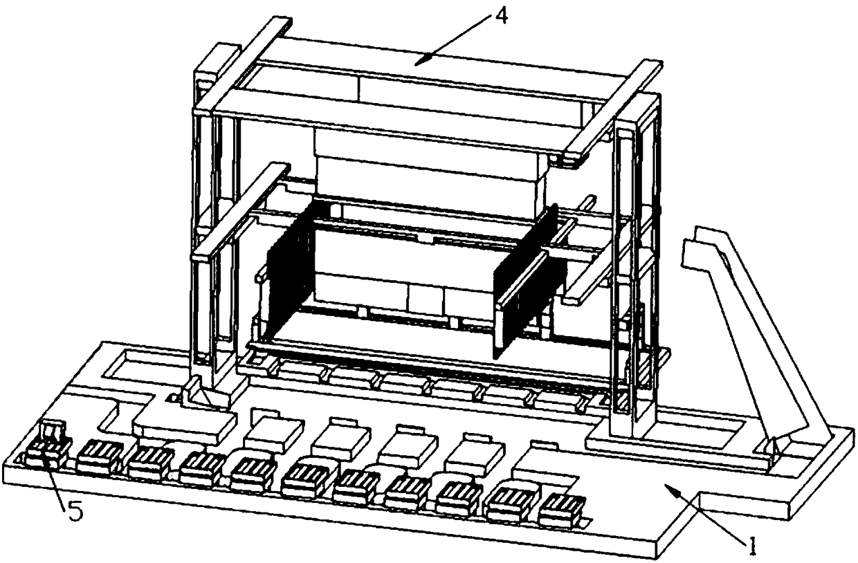 Caving coal simulation coal flow coal gangue drop impact test system and application thereof