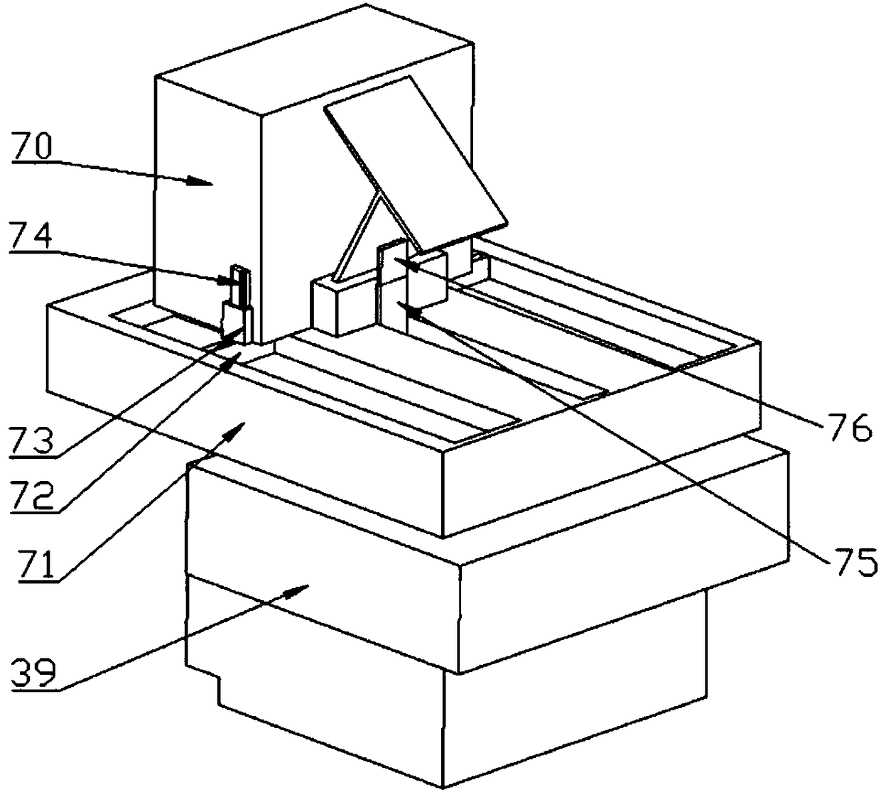 Caving coal simulation coal flow coal gangue drop impact test system and application thereof