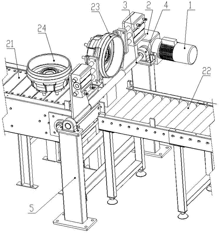 Automatic turnover device for conveying forklift hub brake drum assembly