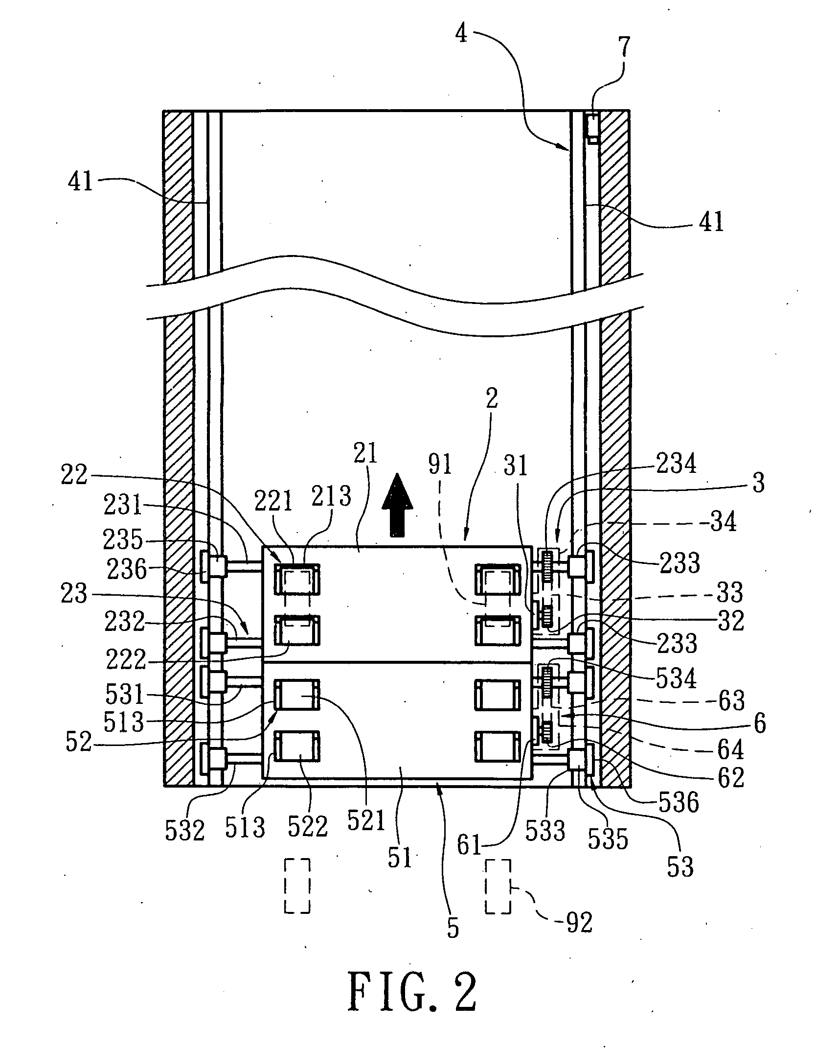 Conveying apparatus of a vehicle washing machine