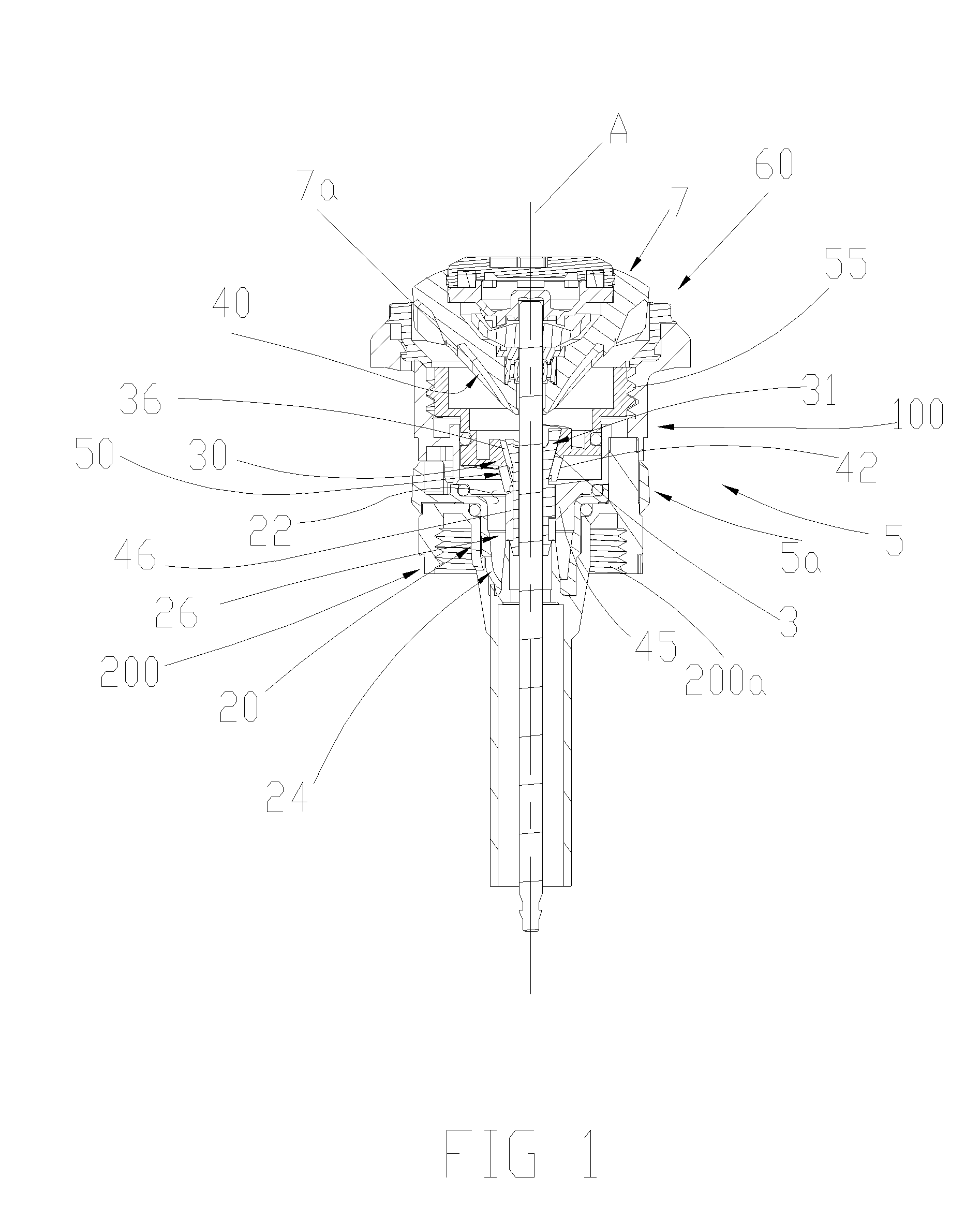 Adjustable arc of coverage cone nozzle rotary stream sprinkler