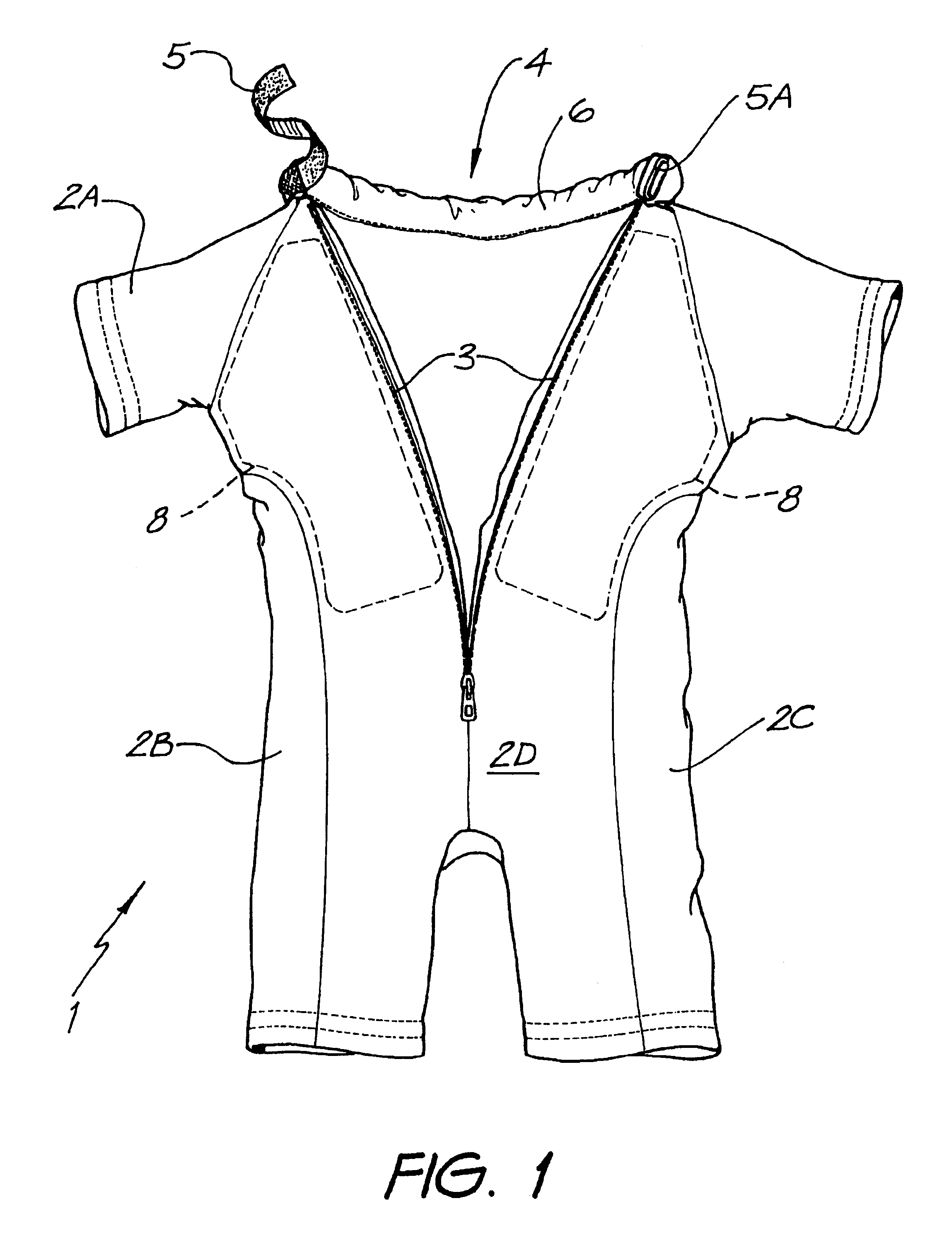 Swimwear with buoyant neck support and body panels