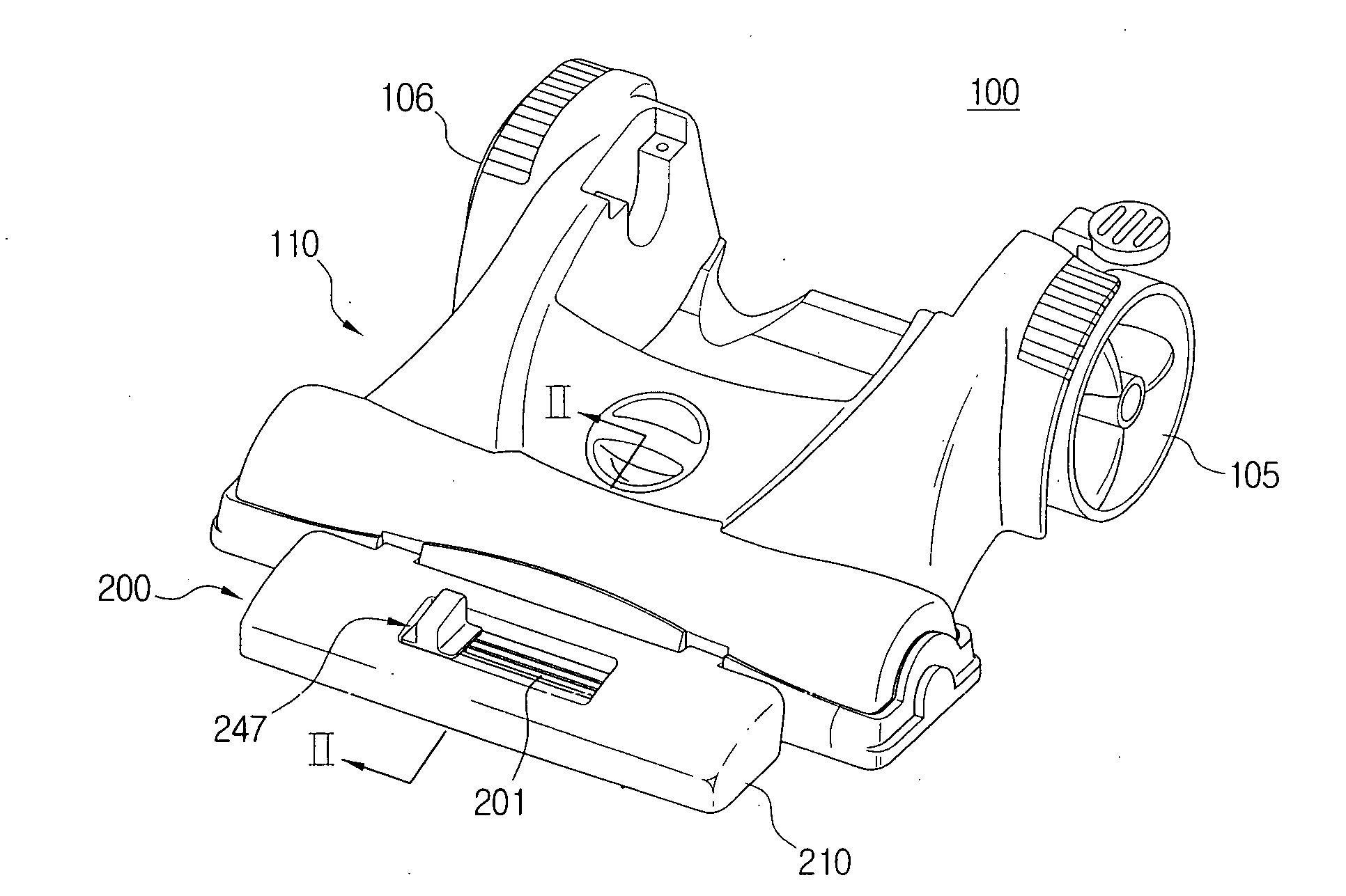 Nozzle assembly of vacuum cleaner