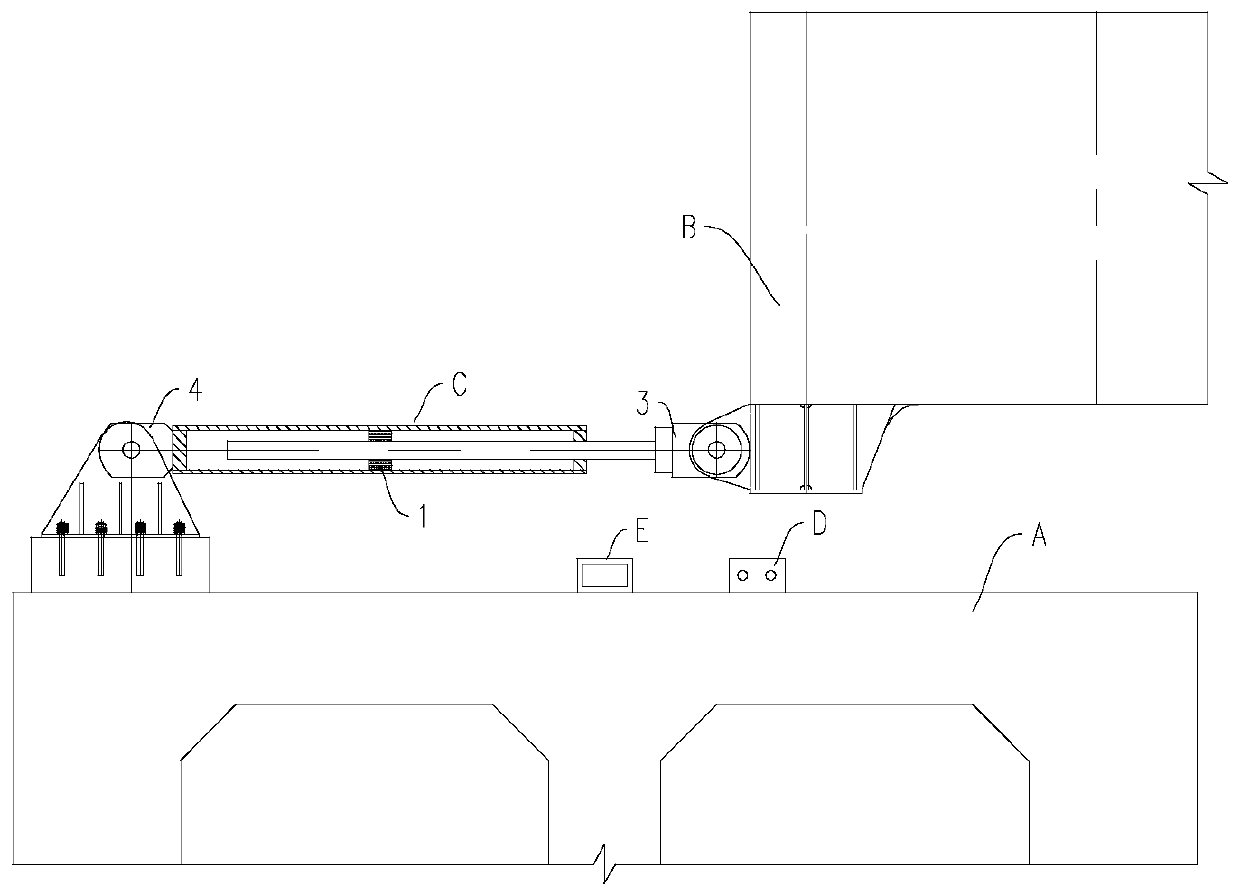 Control system of bridge provided with viscous dampers and control method thereof