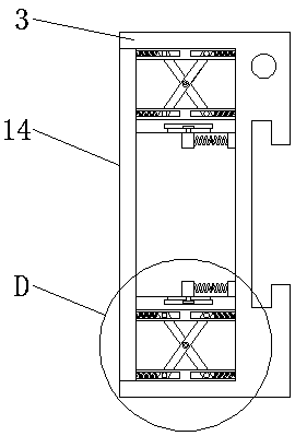 Mounting structure of advertising board on building outer wall