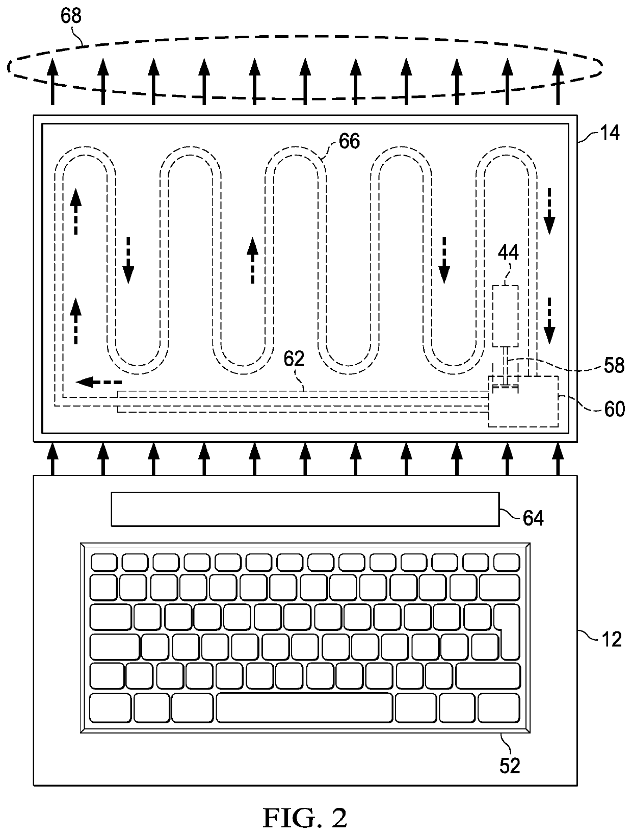 Graphite thermal conduit spring