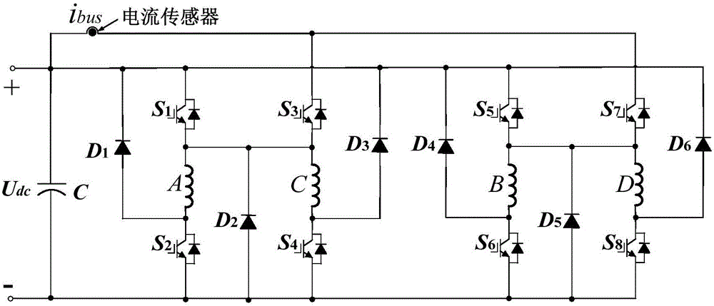 Low-cost detection system and method of winding current of switching reluctance motor