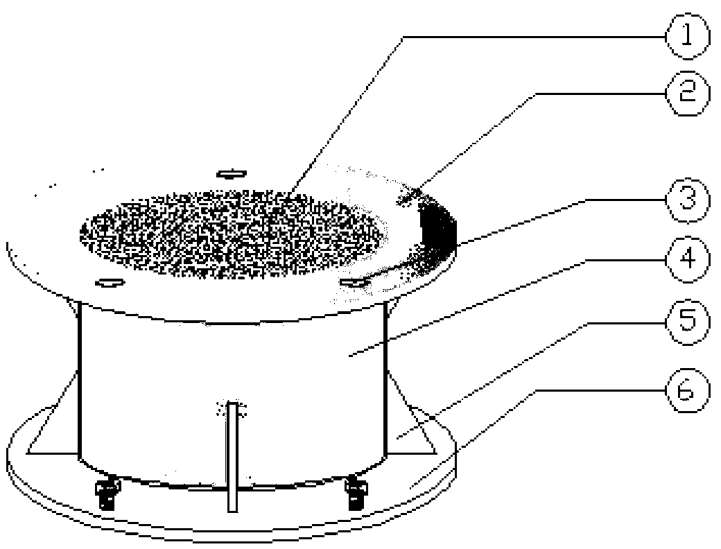 Layered sampling testing device for capillary water zone