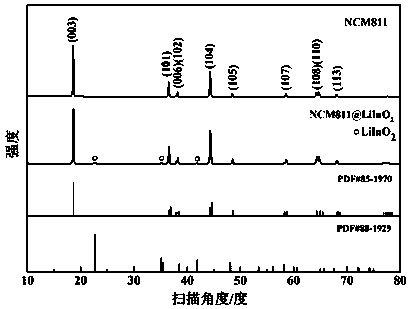 Modified ternary cathode material and preparation method thereof, lithium ion battery