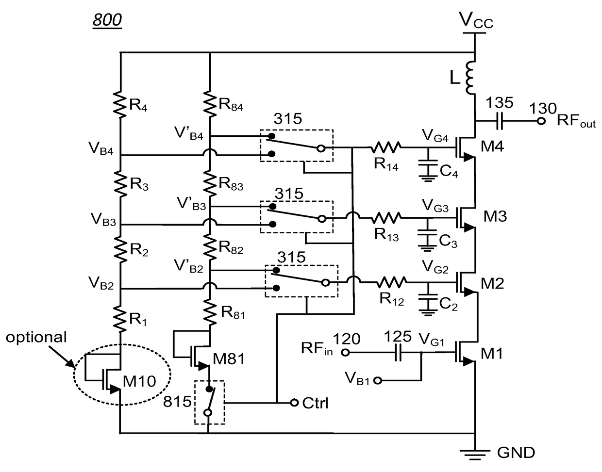 Gate drivers for stacked transistor amplifiers