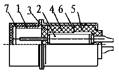 Filtering contact pin electric connector