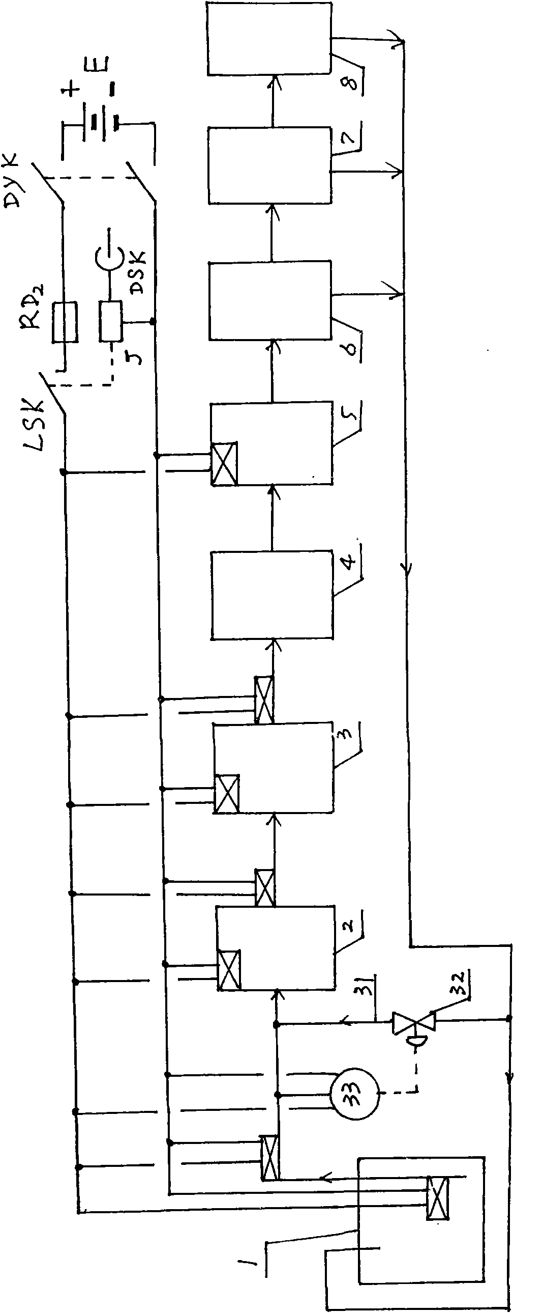 Automatic temperature control heating device of diesel vehicle fuel system