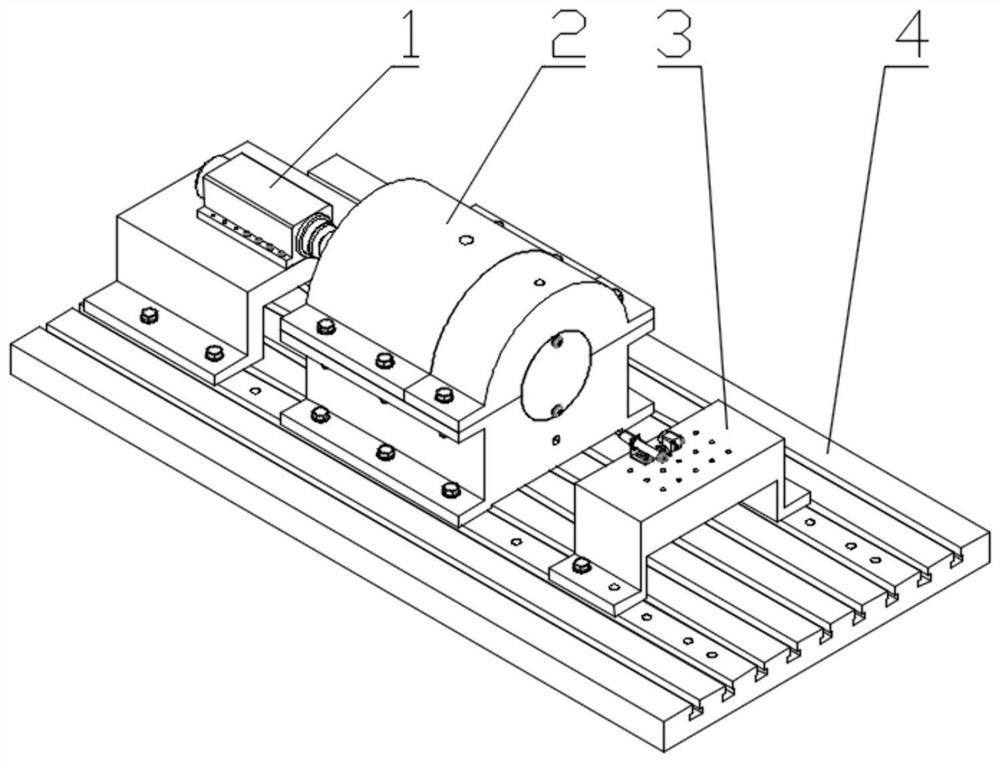 Rolling bearing lubricating oil flow and temperature characteristic test device and test method