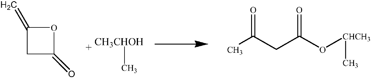 Tube type continuous flow reaction device and preparation method of isopropyl acetoacetate