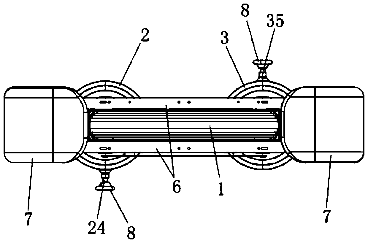 DC isolation transformer with same-iron-core expandable structure