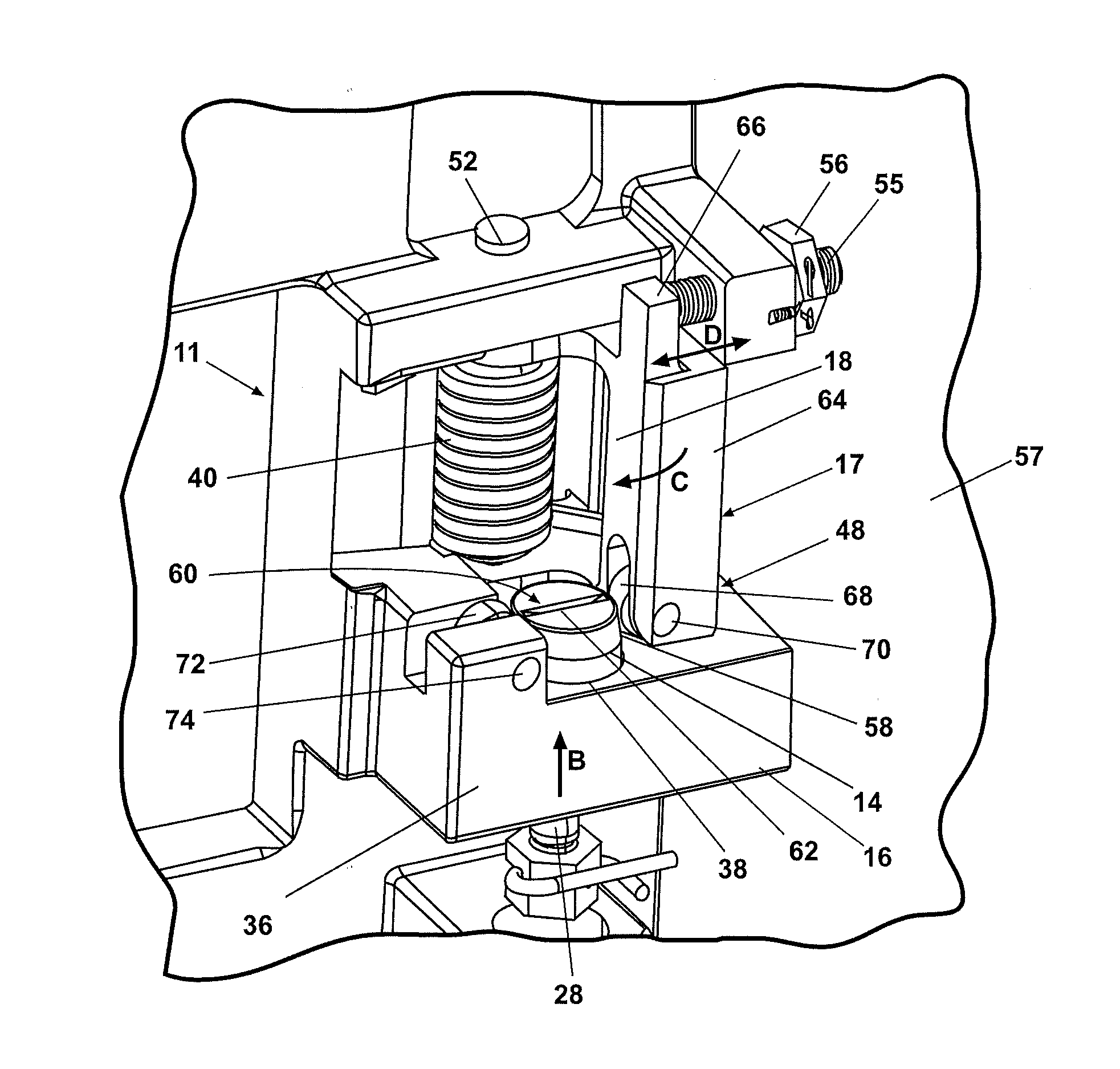 Reduced Door Opening Force and Enhanced Security Flight Deck Door Mechanism