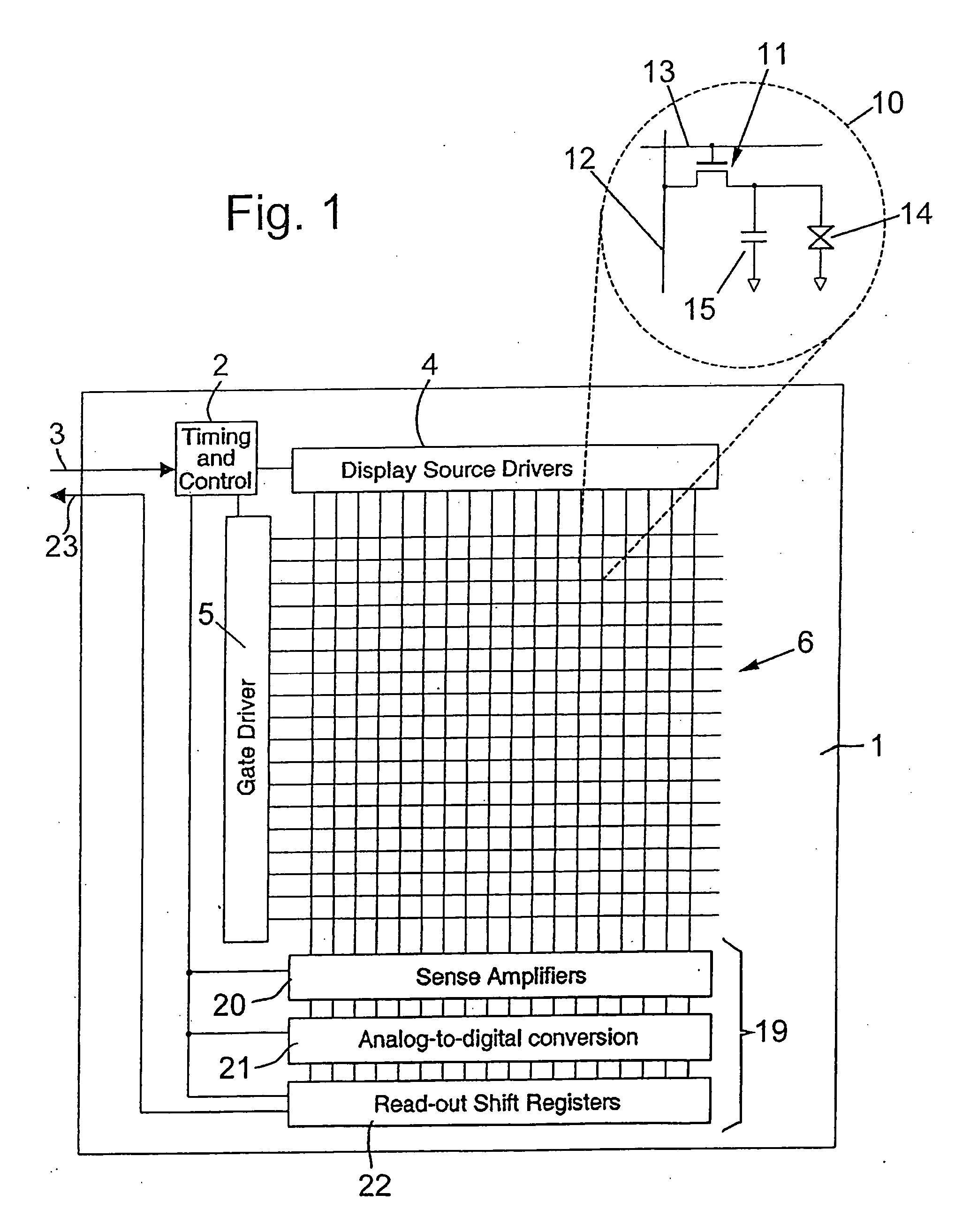 Display and sensor apparatus