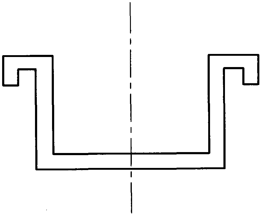 Simple U-shaped bending piece stamping mould