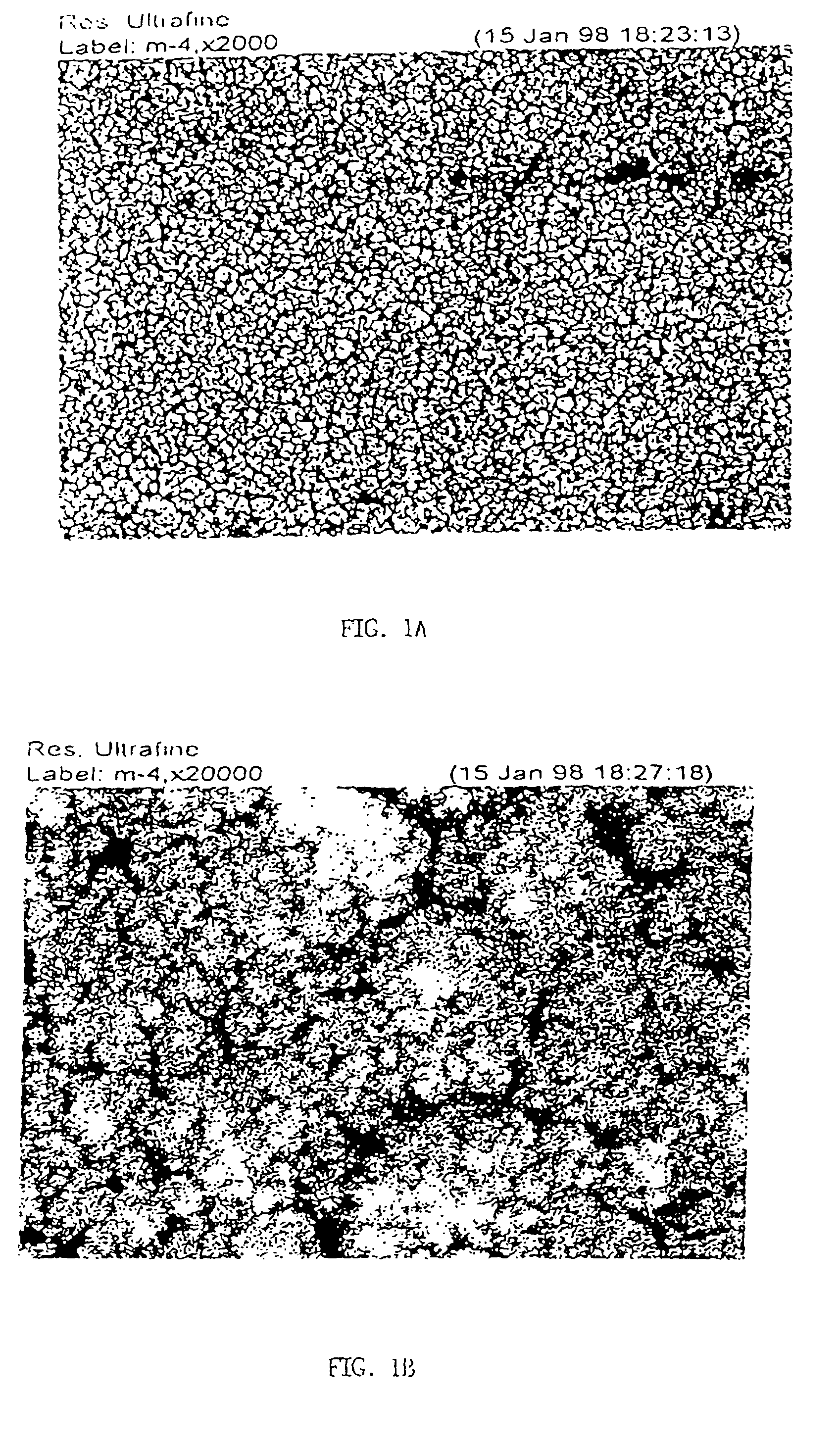 Method for producing high surface area foil electrodes