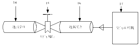 Simulation experiment device for aero-engine suction object on-line static monitoring system