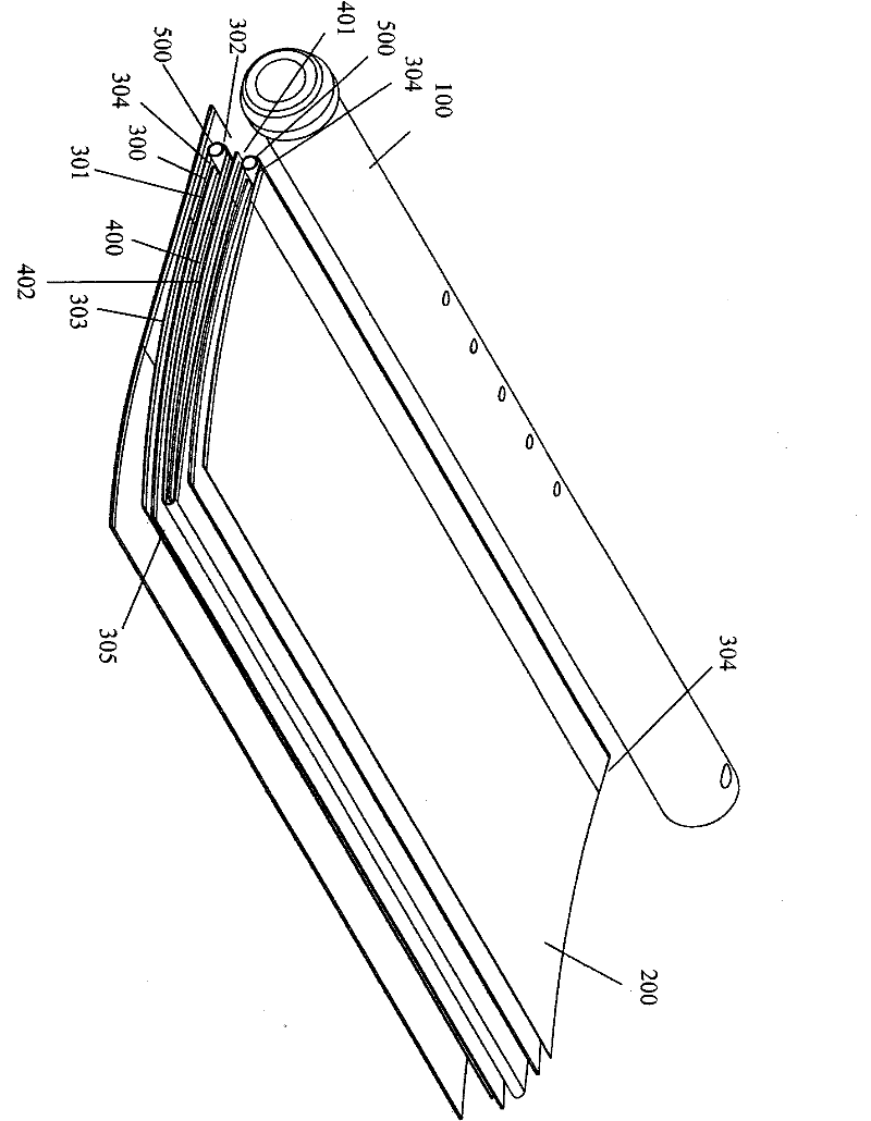 Rolled reverse osmosis membrane element