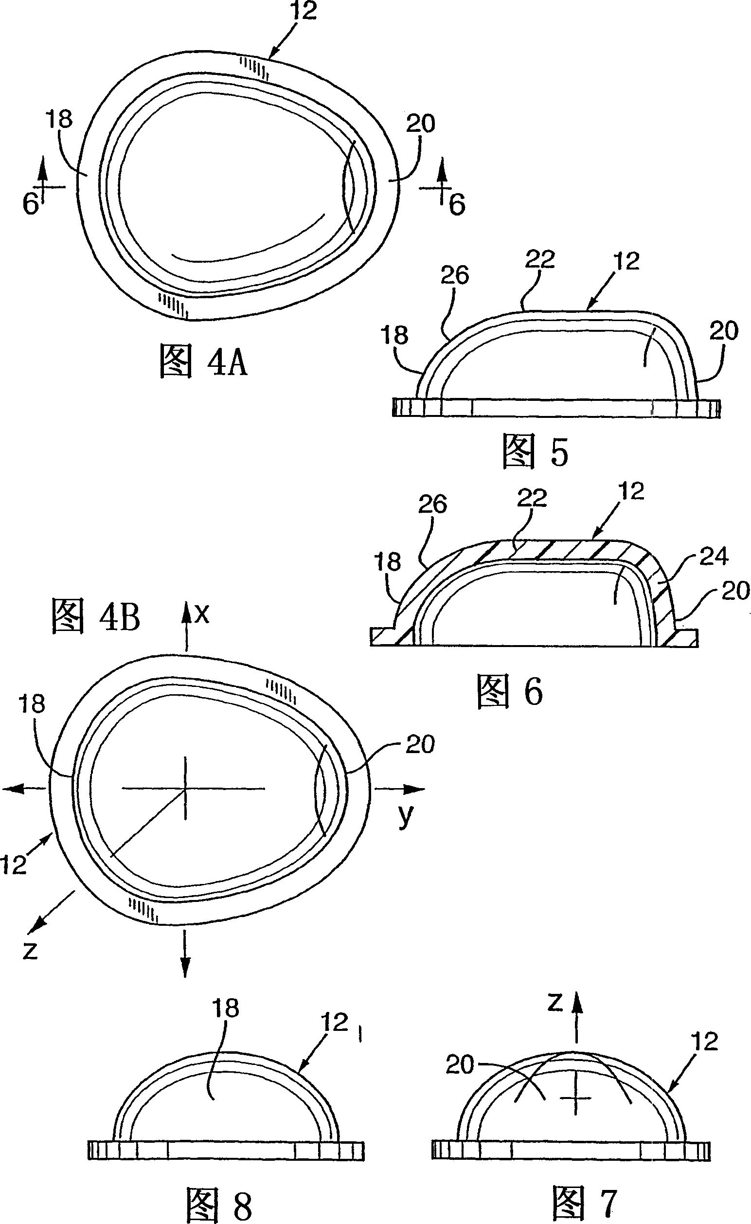 Footwear having a bladder with support member