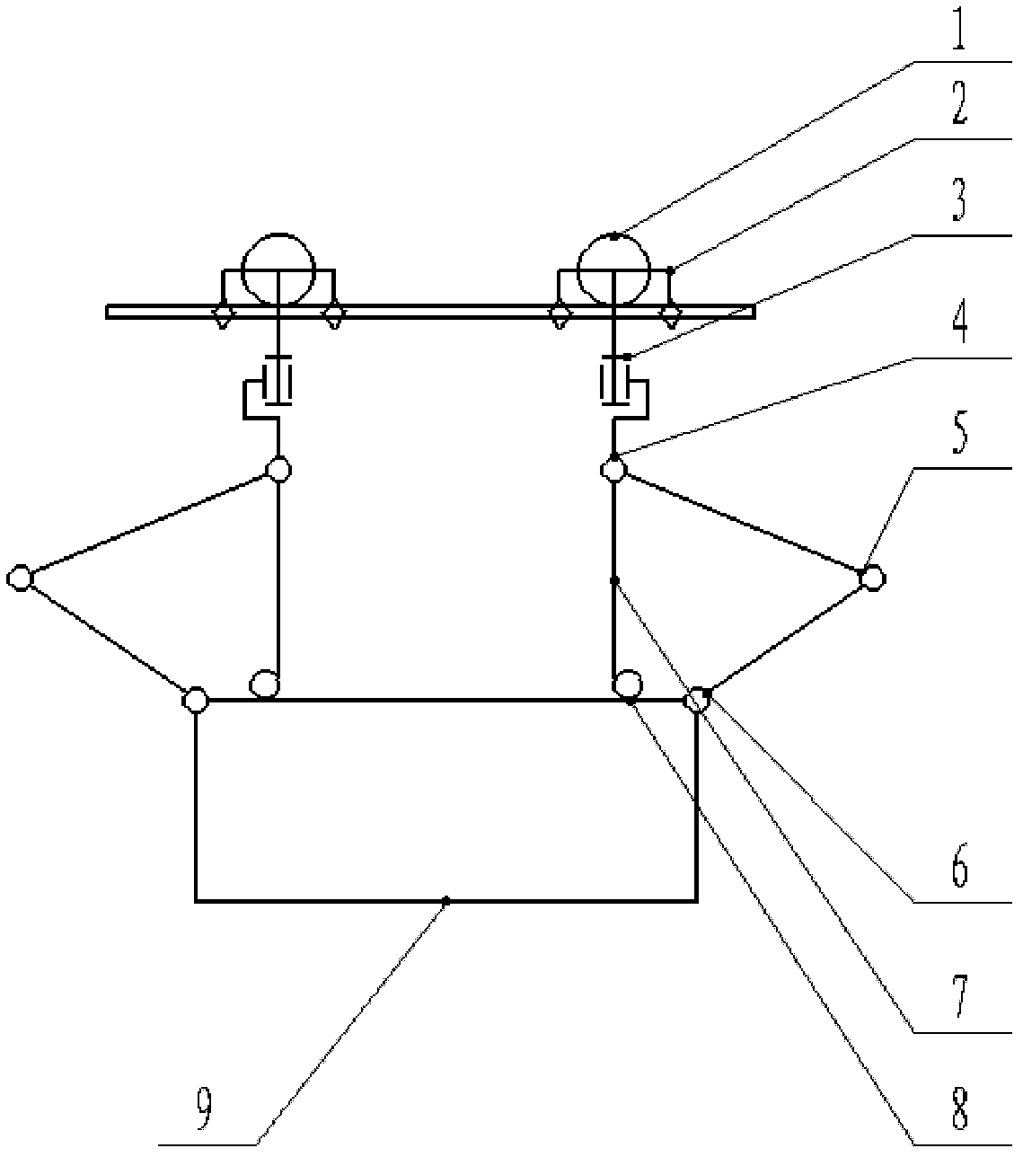 High-voltage power transmission line inspection robot mechanism