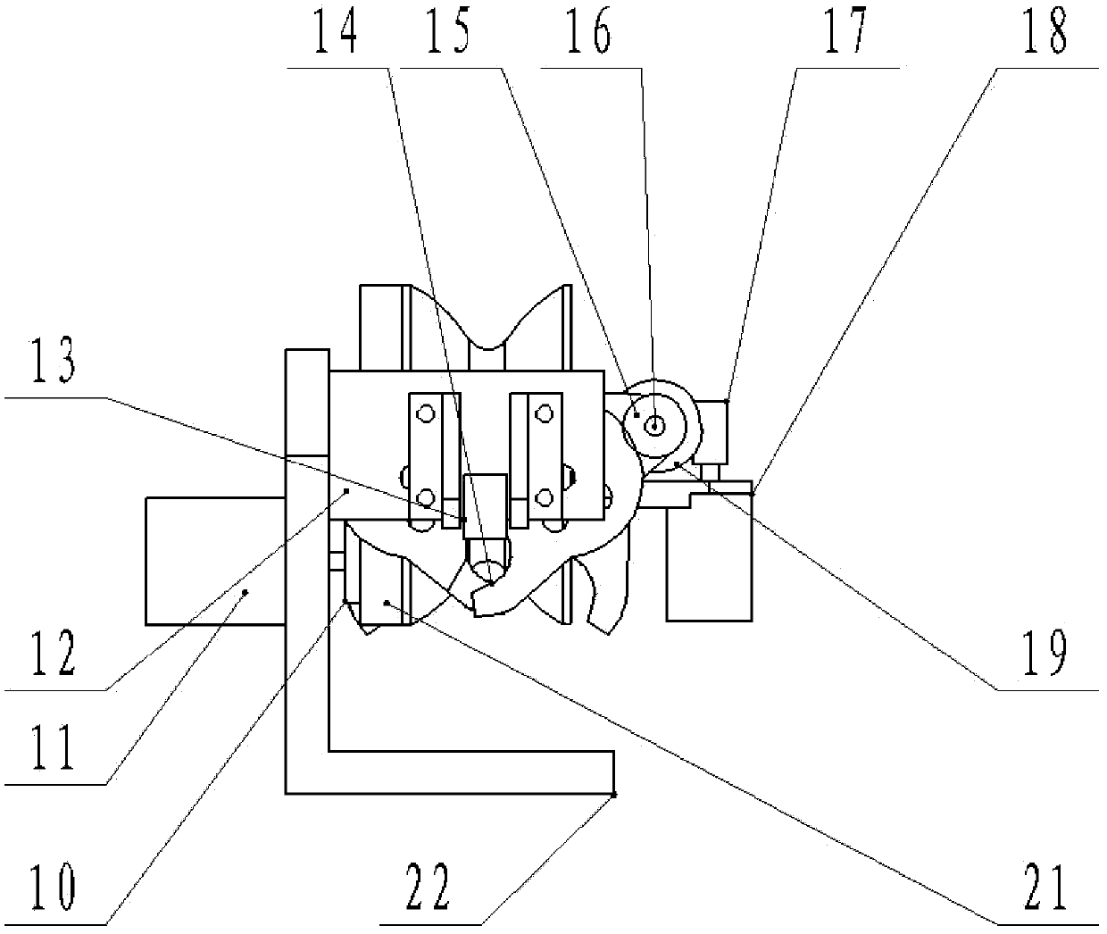 High-voltage power transmission line inspection robot mechanism