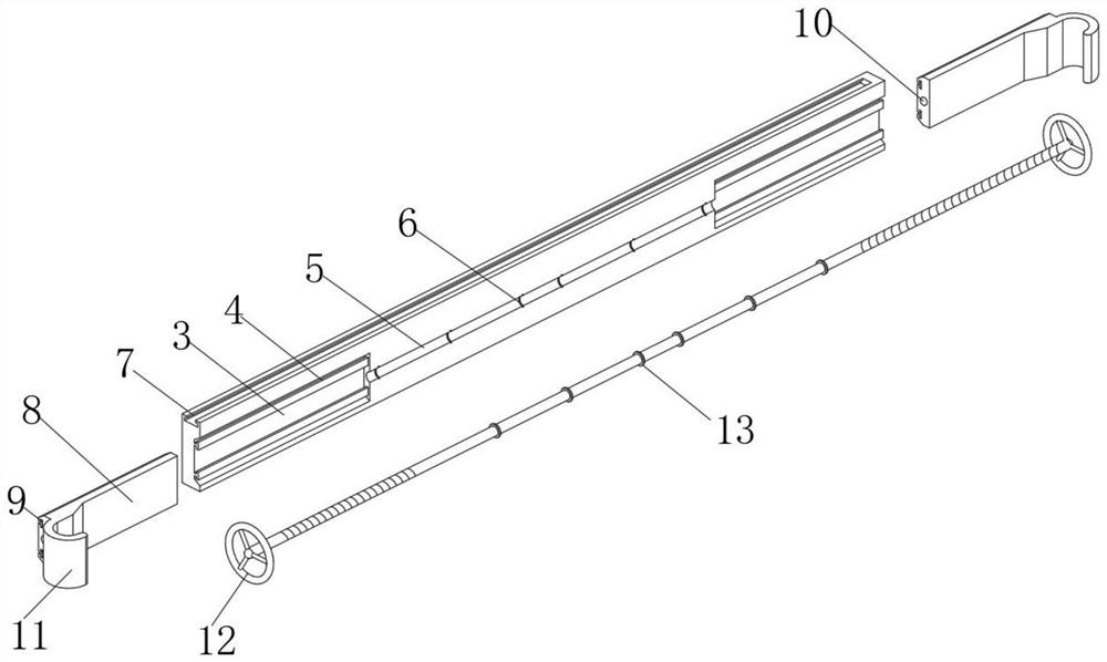 Building embedded part installing and moving device with correction function