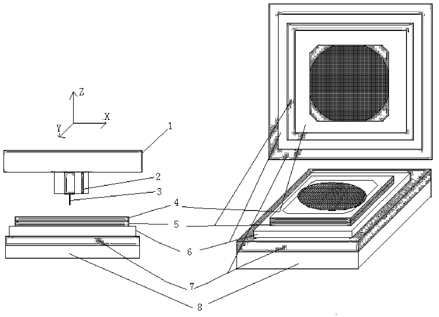 Automatic test system and method of electric micromirror