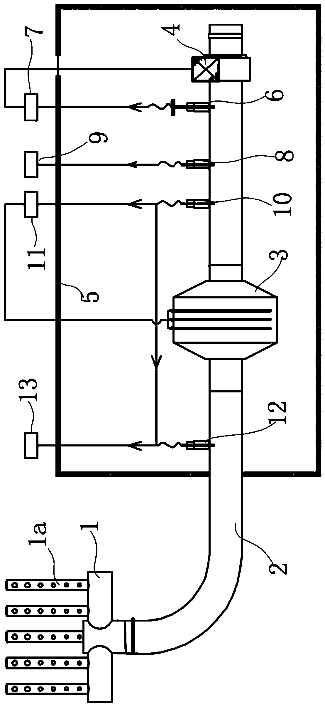 Air temperature and humidity testing device and temperature and humidity control method using same