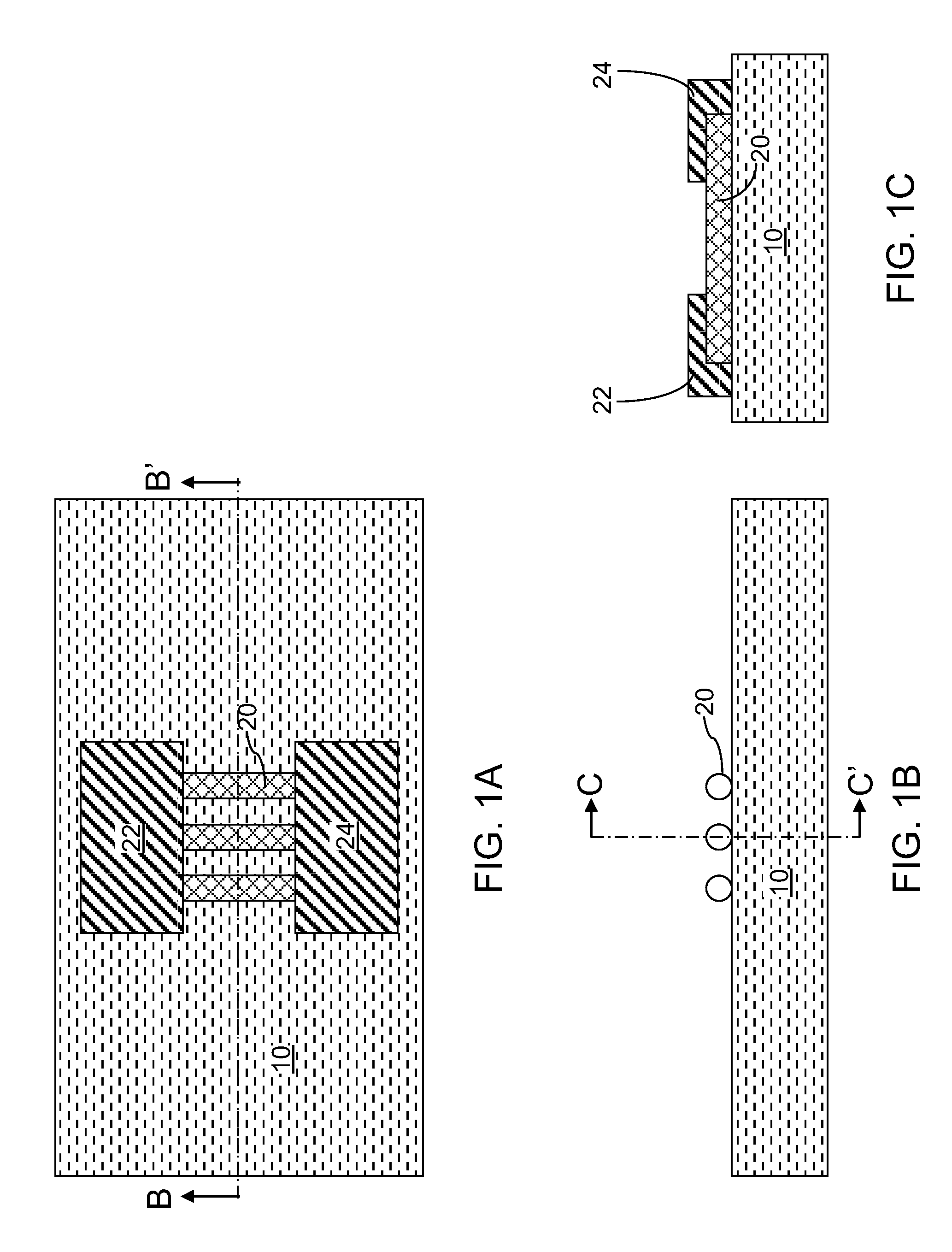 Collapsable gate for deposited nanostructures