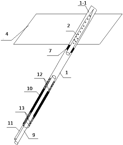 Cross layer drilling separated type whole-course gas extraction hole sealing device and method