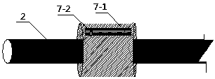 Cross layer drilling separated type whole-course gas extraction hole sealing device and method