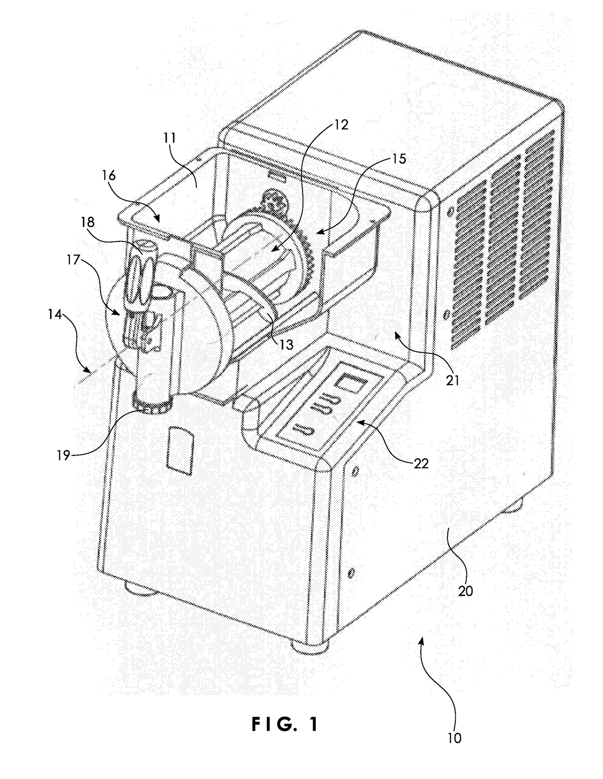 Auger-type appliance for making frozen food products