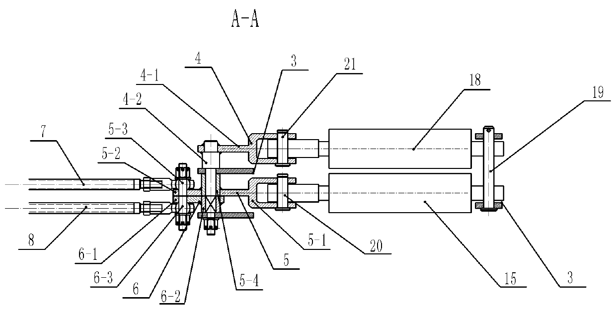 Snow blowing nozzle of jet snow remover