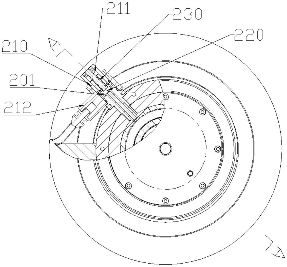 Wire coil rack chuck locking device