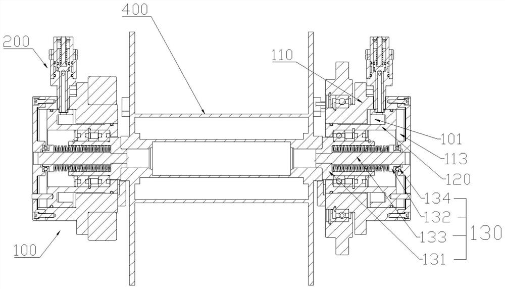 Wire coil rack chuck locking device