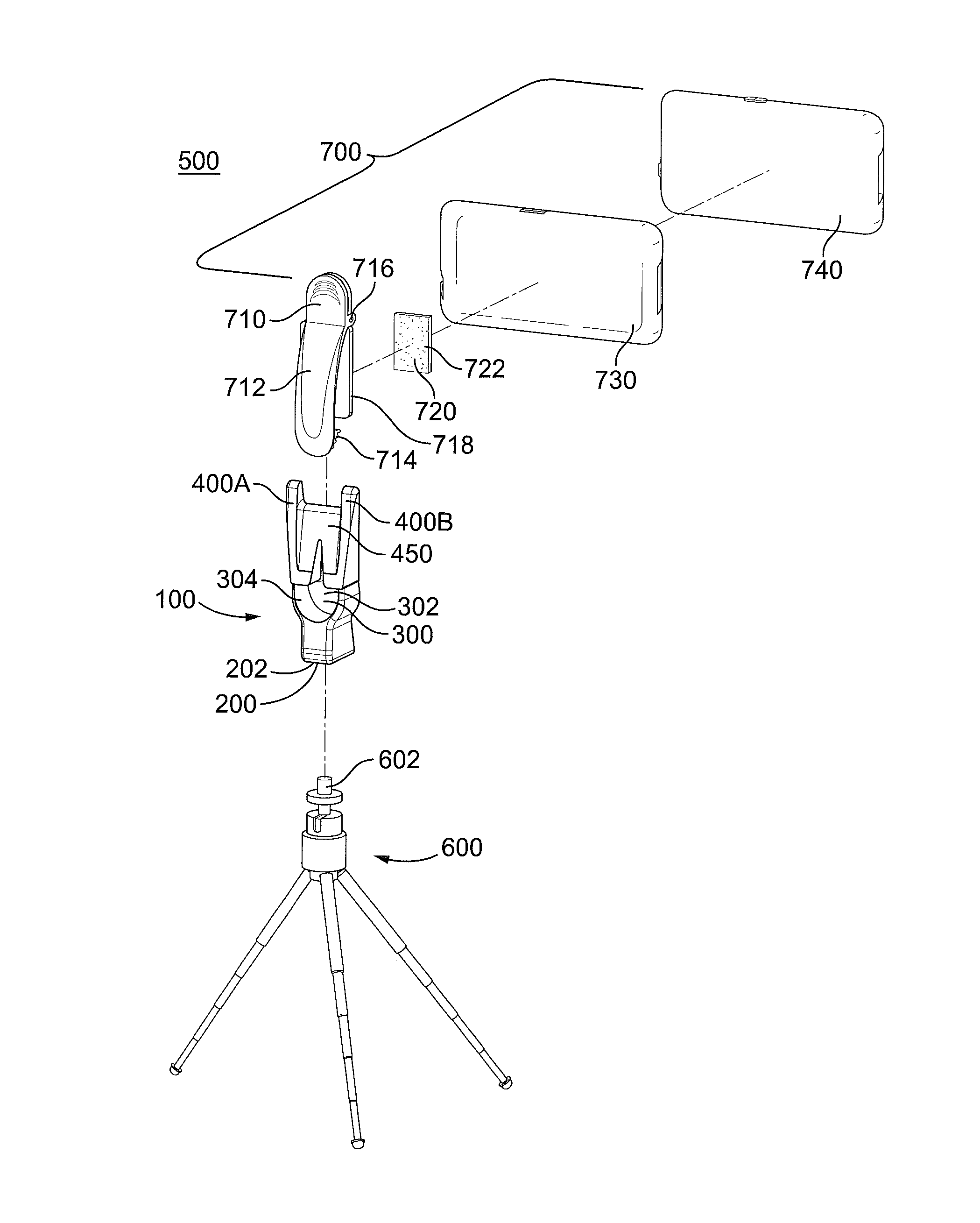 Adapter apparatus for portable handheld device