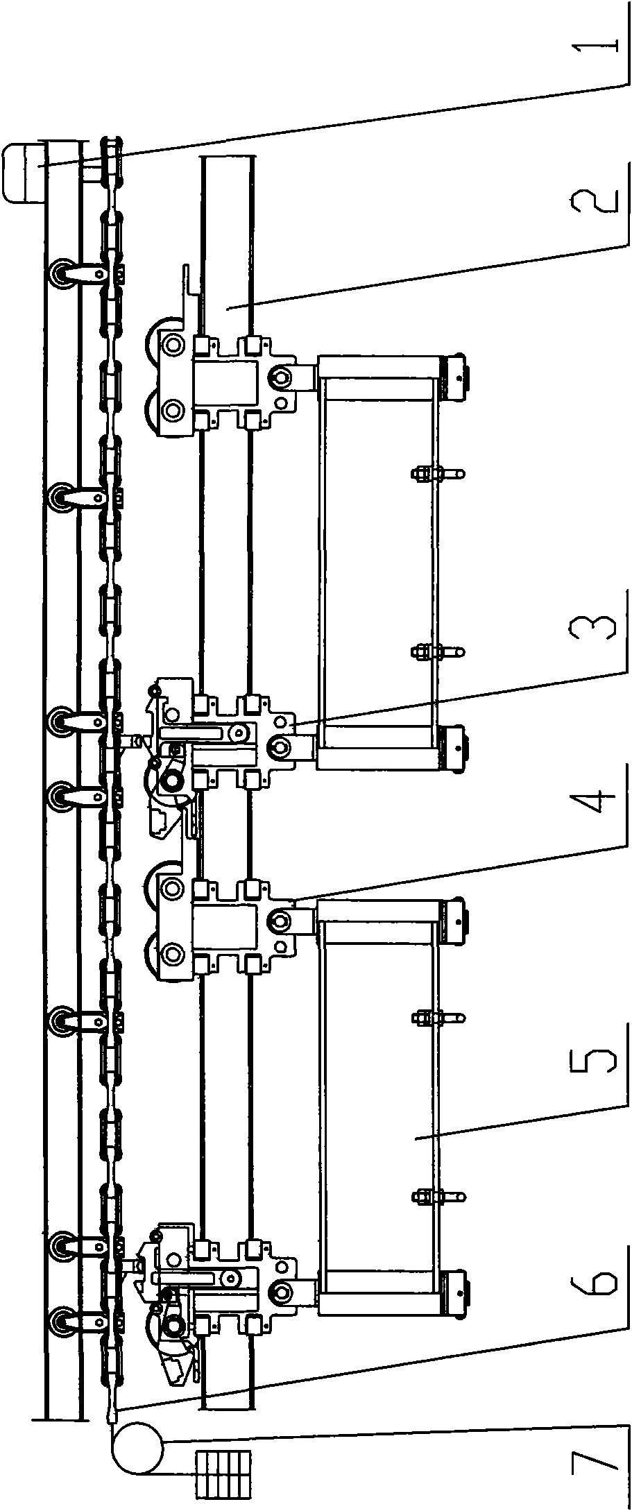 Heavy power and free overhead conveyer