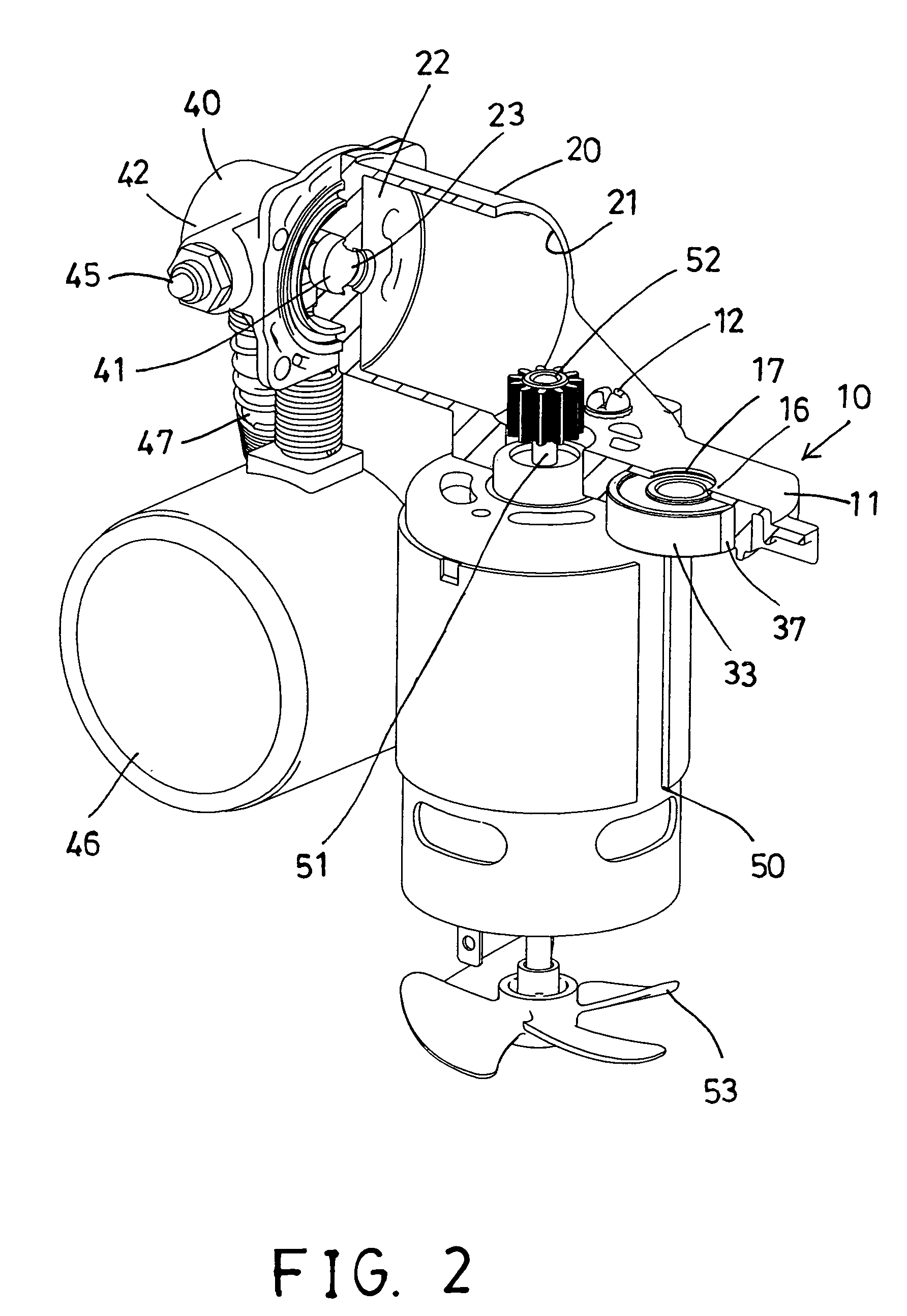 Bearing arrangement for air compressor