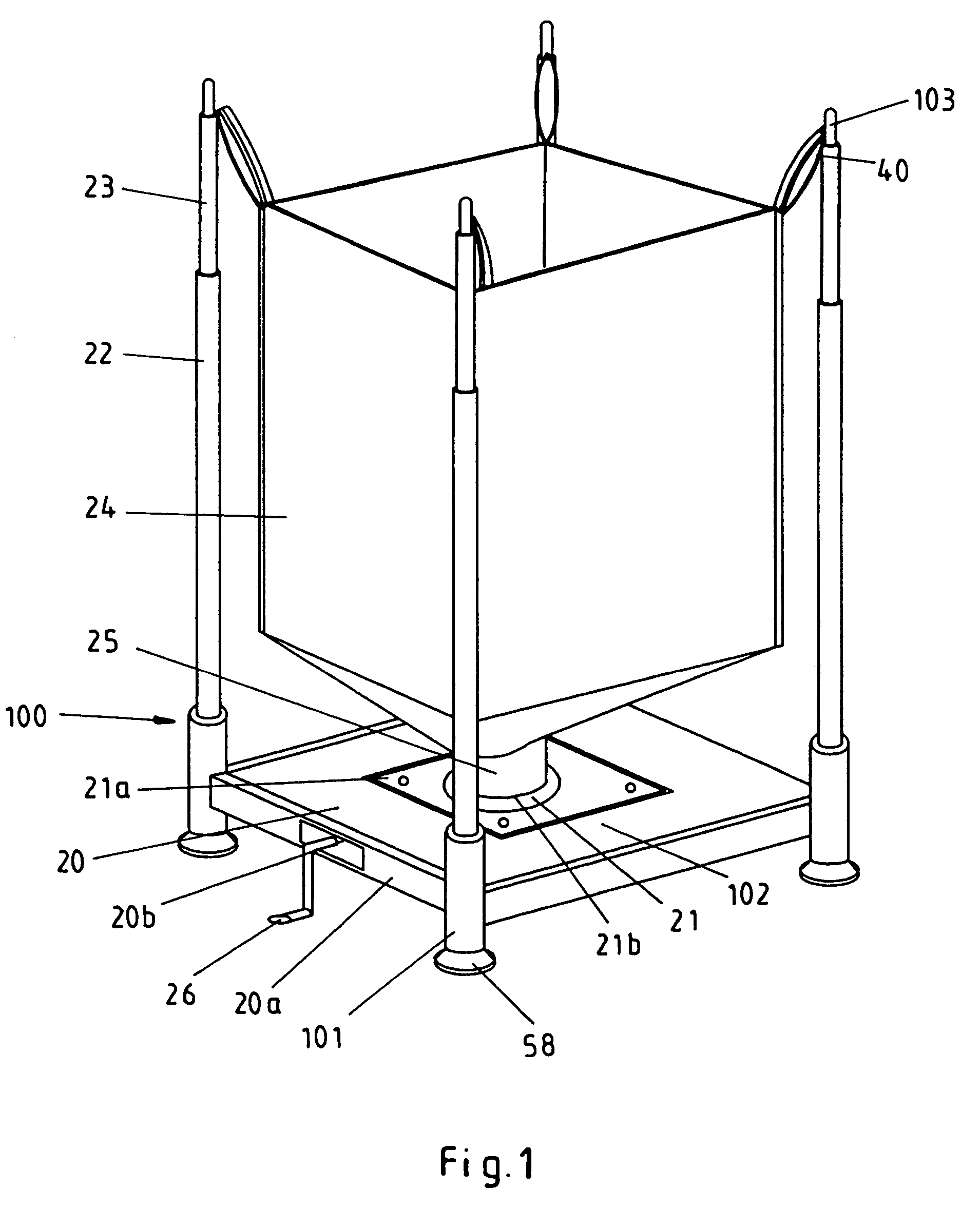 Device for large-volume containers