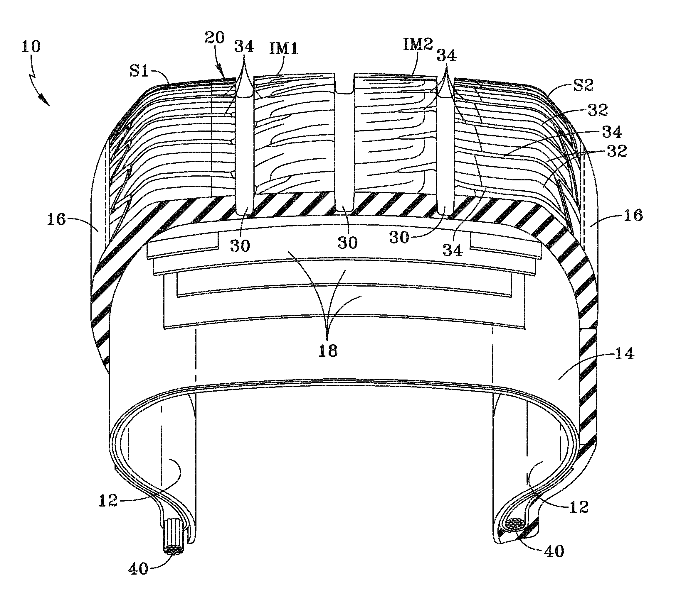 Tire second order harmonics with rib shift methodology