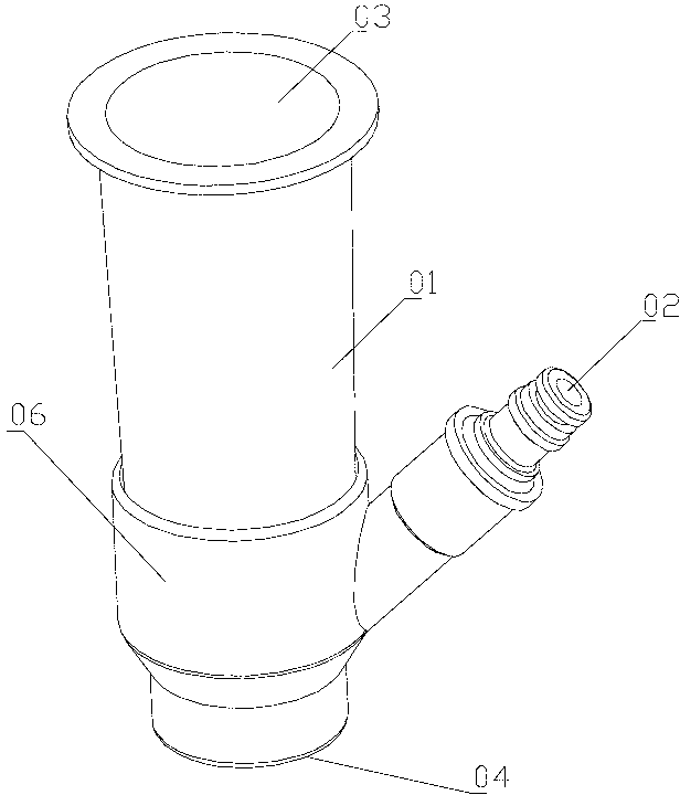 Siphon head used for cleaning swimming pool