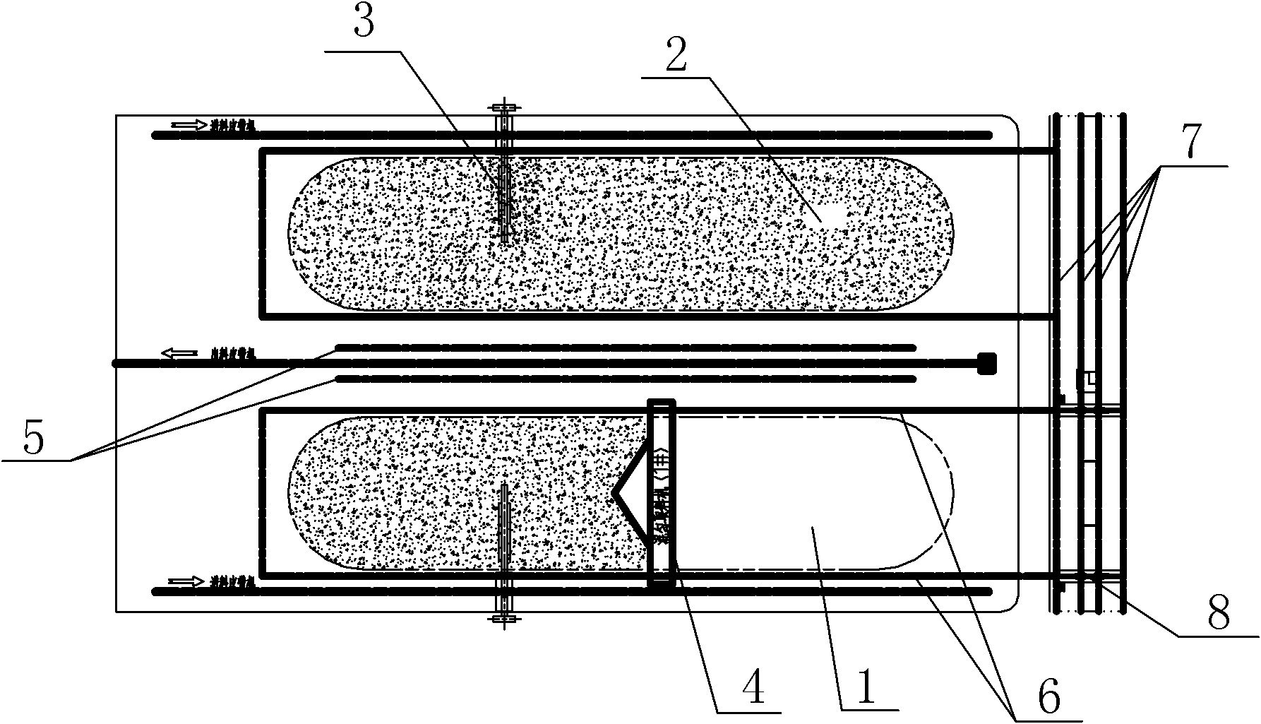 Bulk material handling system process and bulk material handling equipment