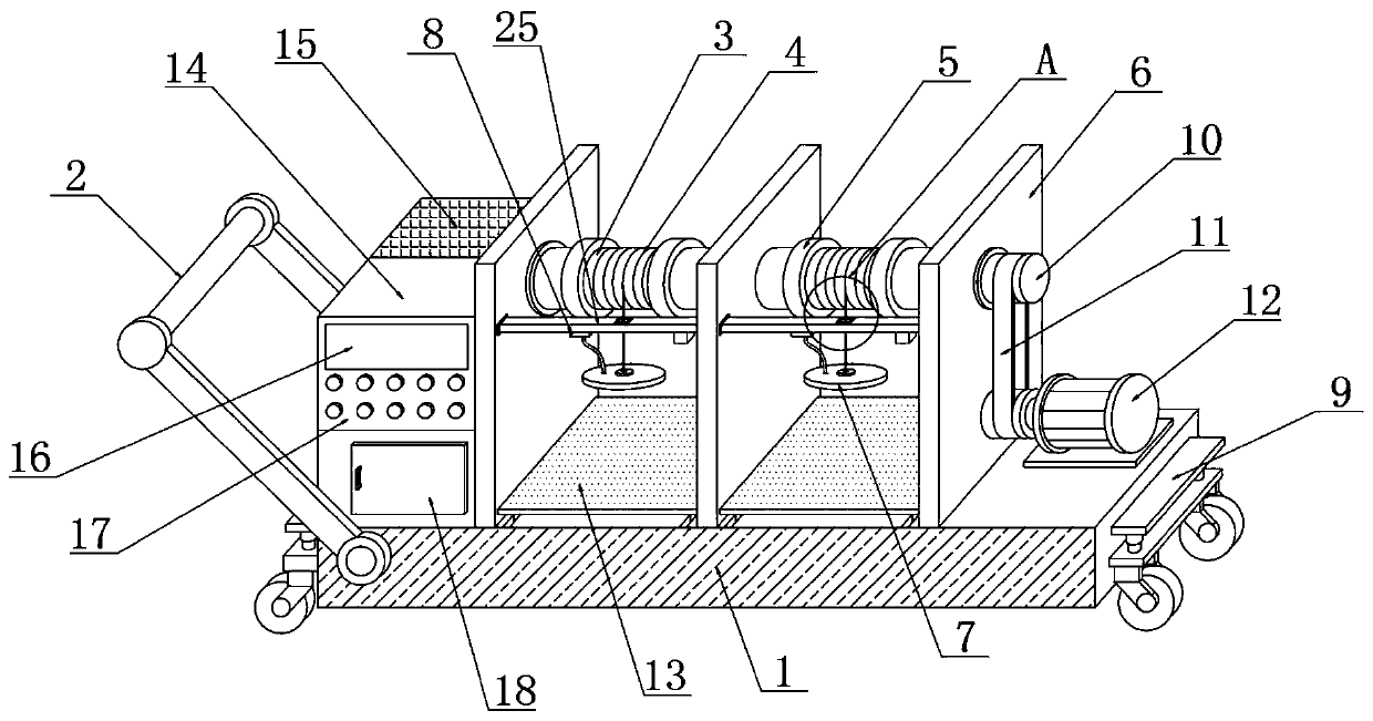 Impact toughness detecting device and detecting method for airport runway pavement structure