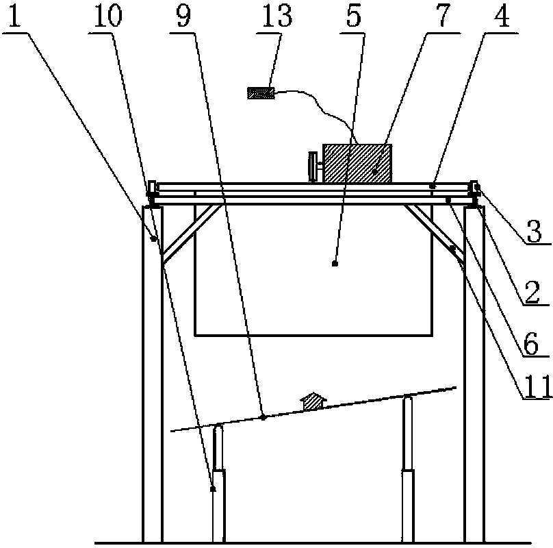 Tornado testing device for building wind engineering