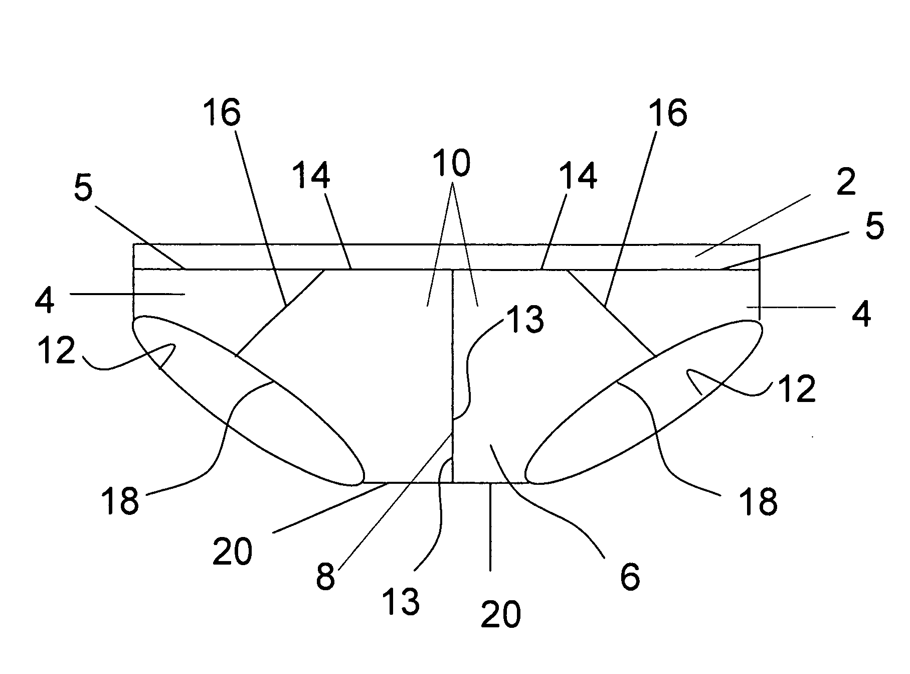 Male undergarments with different pouch sizes for a given waist size