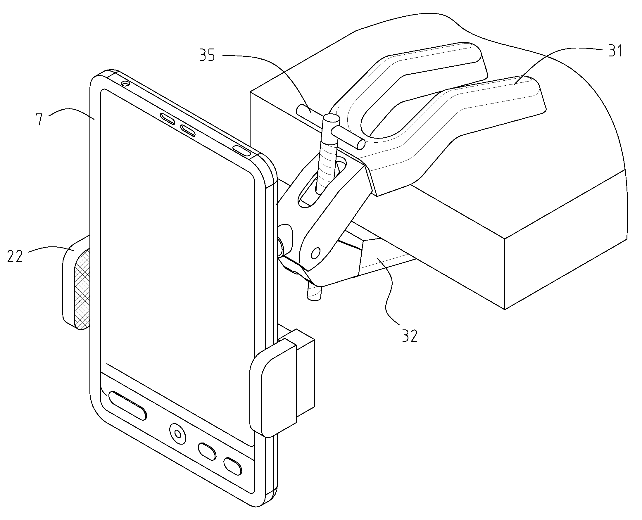 Extension rod device working with fixer for handheld, portable, mobile devices