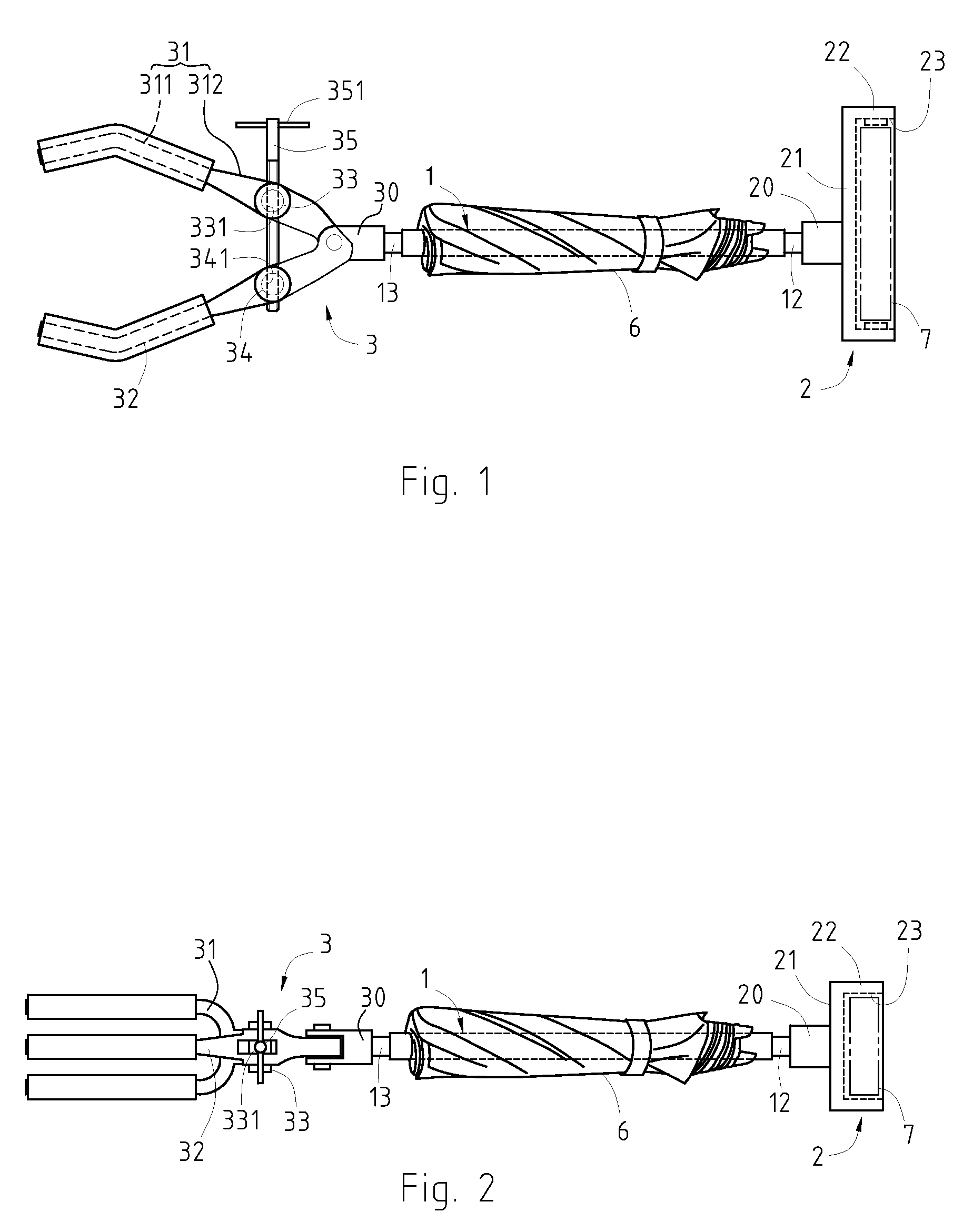 Extension rod device working with fixer for handheld, portable, mobile devices